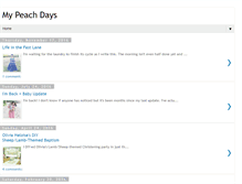 Tablet Screenshot of mypeachdays.com
